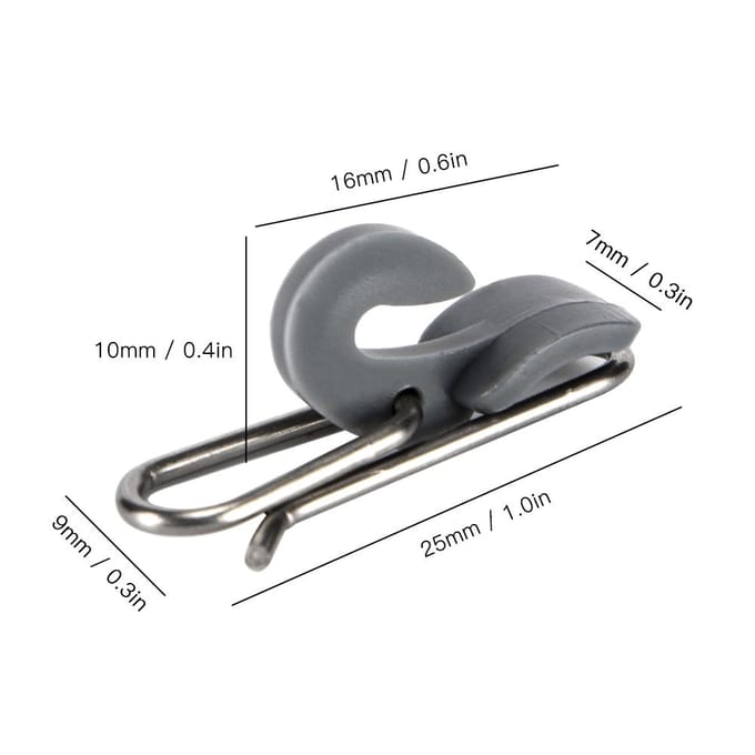 10 stuks / 20 stuks Impact Hook Release Clips Aas Clips Vissen Accessoires 20pcs gray