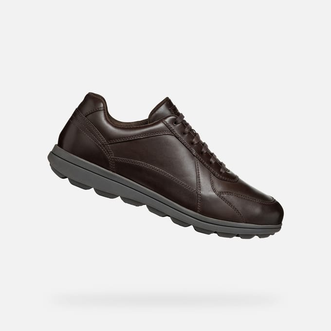 GEOX SPHERICA EC12 HEREN Sneakers - DONKERBRUIN