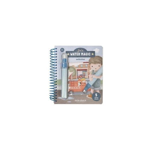 Little Dutch watertekenboek Jim Vehicles - Water magic book