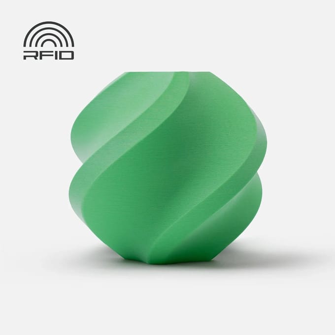 Bambu Lab - PLA Matte 1.75mm Filament – 1kg – groen (grass green) - zonder spoel
