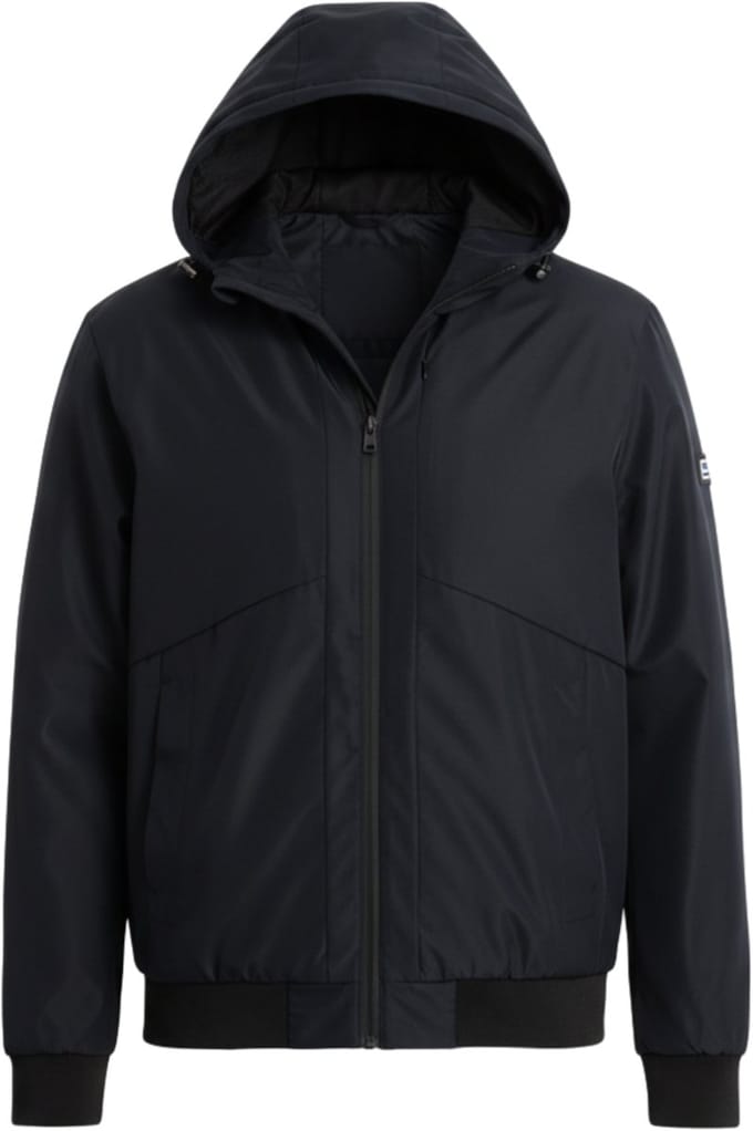 OMBRE Jas - Rits - Effen Zwart S