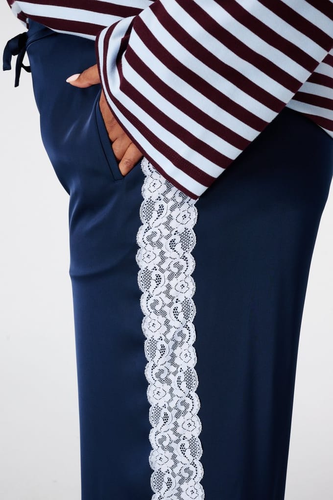 MS Mode Broek Broek met kanten zijkant