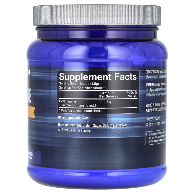 BodyTech, Glutamine, Non aromatisée, 4,5 g, 23,82 oz (675 g)