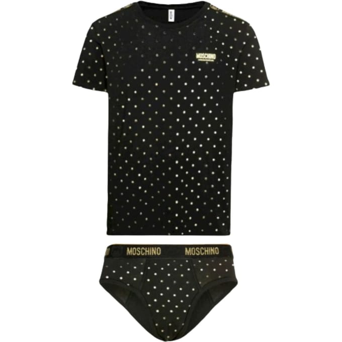 moschino MOSCHINO ONDERGOED T-SHIRT EN SLIPJES