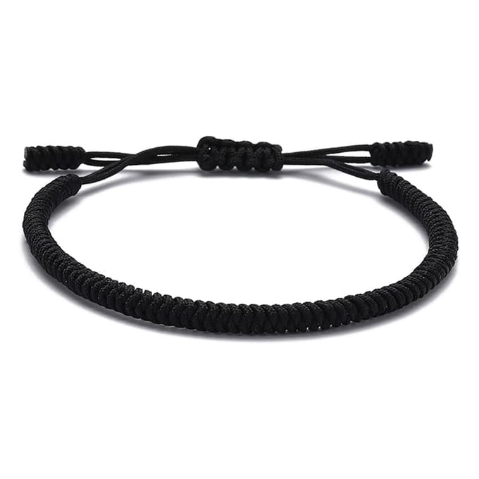 Sorprese Armband - Valencia - Vriendschapsarmbandje - Zwart - Verstelbaar - Unisex - Cadeau - Model G