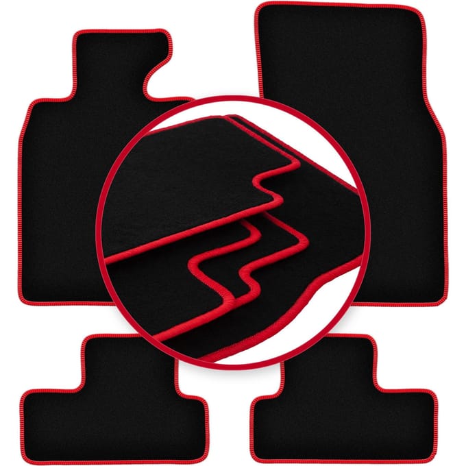 CARLUX-RED automatten voor: Mini Cooper R56 hatchback (2006-2013)