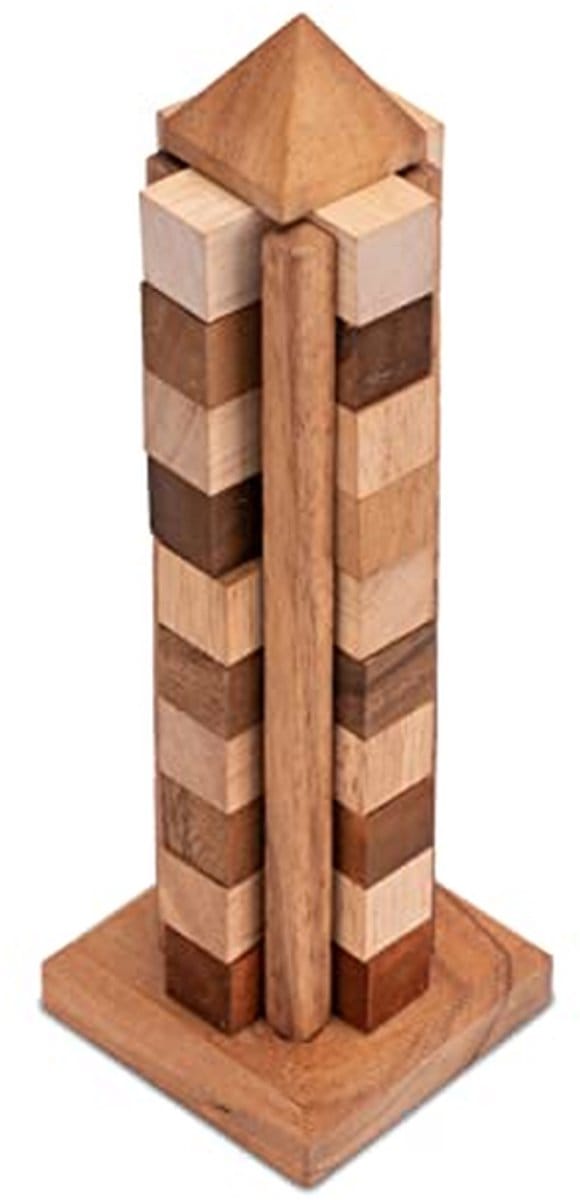 3D Puzzel Wolkenkrabber - Denkspel en Geduldspel van Hout