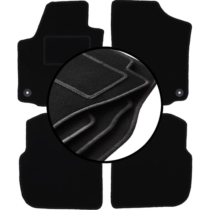 Complete set veloursmatten voor: Skoda Roomster combivan (2006-2015)