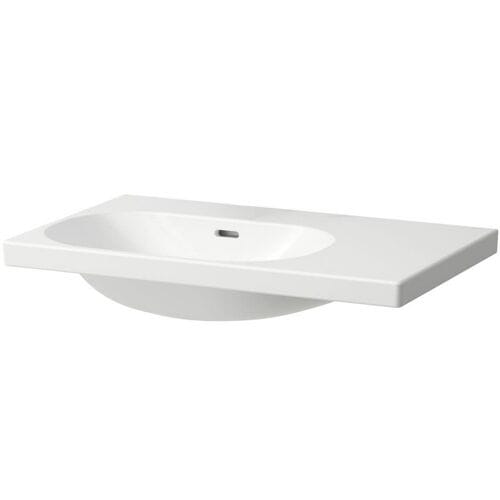 LAUFEN LUA washbasin 75 x 46 cm, asy.basin left, without tap hole, with overflow H8170860001091