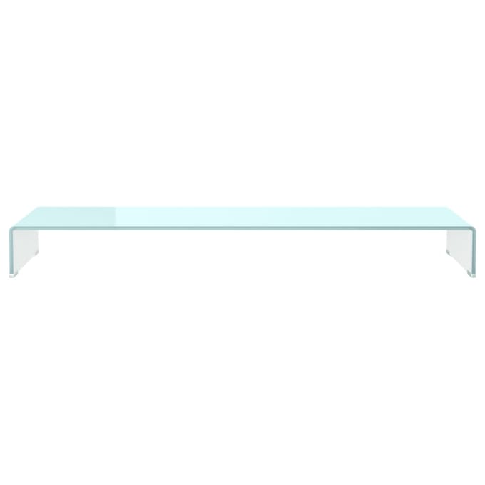 vidaXL - TV-meubel/monitorverhoger - 120x30x13 - cm - glas - groen