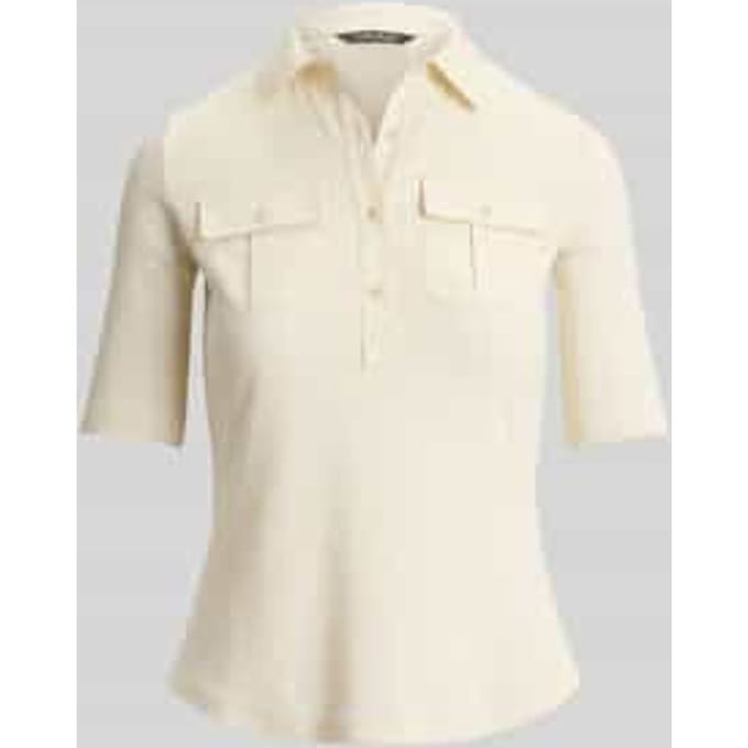 slim fit T-shirt van katoenmix model 'HAIDELLE'