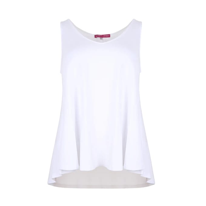 V-hals Viscose Top Dames Mat Fashion