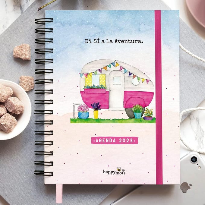 Agenda 2023 Weekplanner A5 met 13 Maanden (Dec 2022 - Dec 2023) Inclusief Planner en Stickers