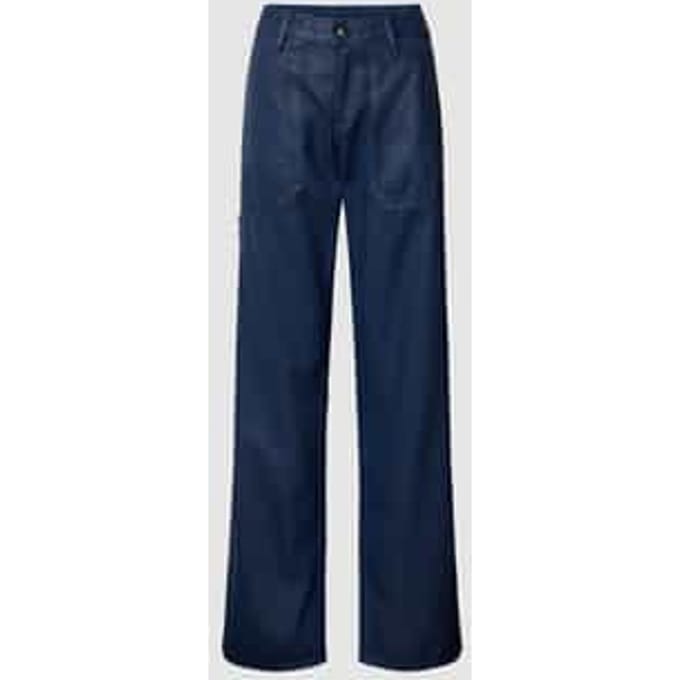 Loose fit jeans met siernaden, model 'Judee'