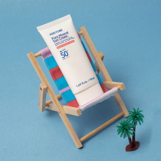[ASIS-TOBE] Pure Minerale Zonnecrème SPF 50+ PA++++ 50ml white