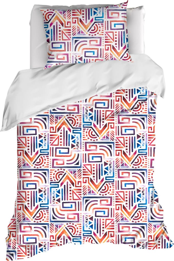 De Witte Lietaer Dekbedovertrek Maya, Lychee - 140 x 200/220 - Katoen Percal