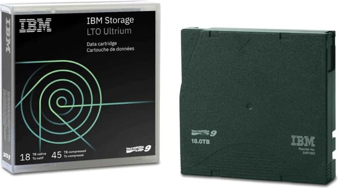 IBM LTO Ultrium 9 - back-up data tape - 18TB / 45TB - 02XW568