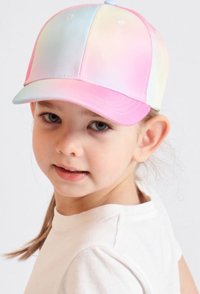 Meisjes Pet Regenboog Kleuren - Maat 52-54 - Valt Groot