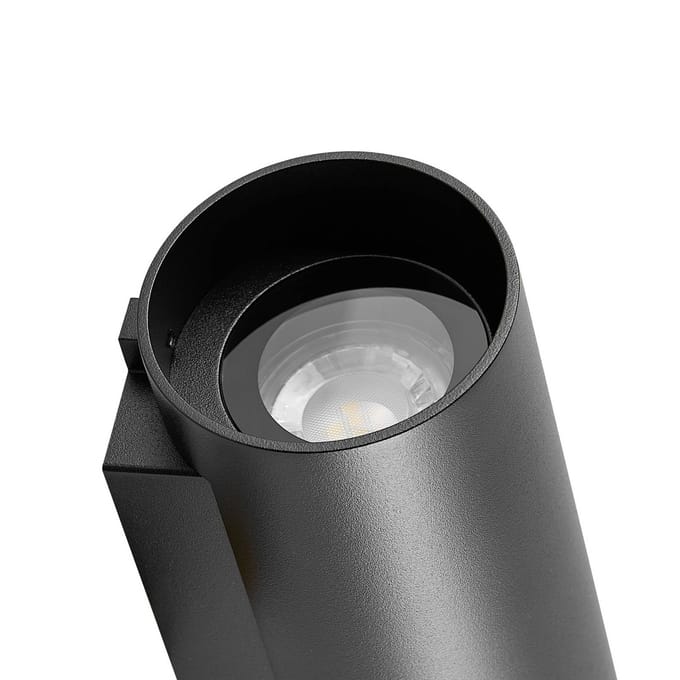 Deko Light Can IP65 up & down, 2x 7,5 W GU10, Schwarz 731226 Wandopbouwarmatuur GU10 7.5 W Zwart