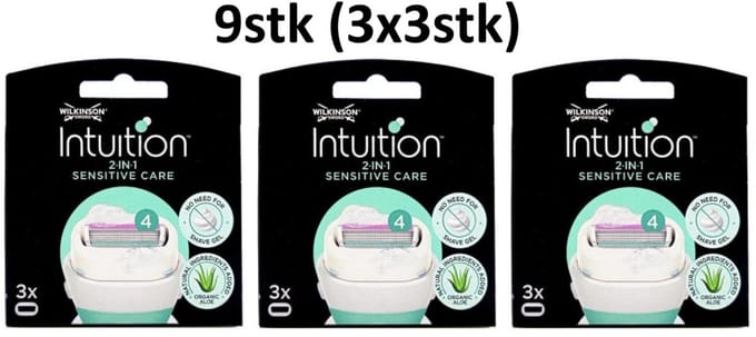 Wilkinson Blades Intuition 2in1 Sensitive Care 9pcs Scheermesjes 9stk