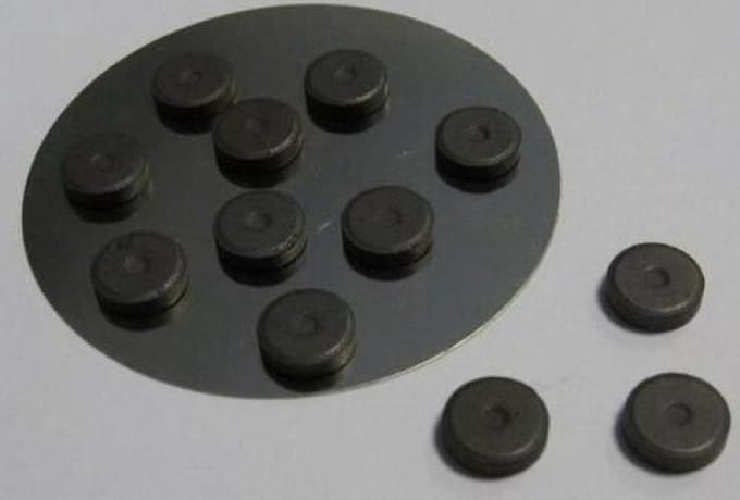 Magneten Set - 12x2mm dik - 12 Stuks Licht - 10x2mm dik