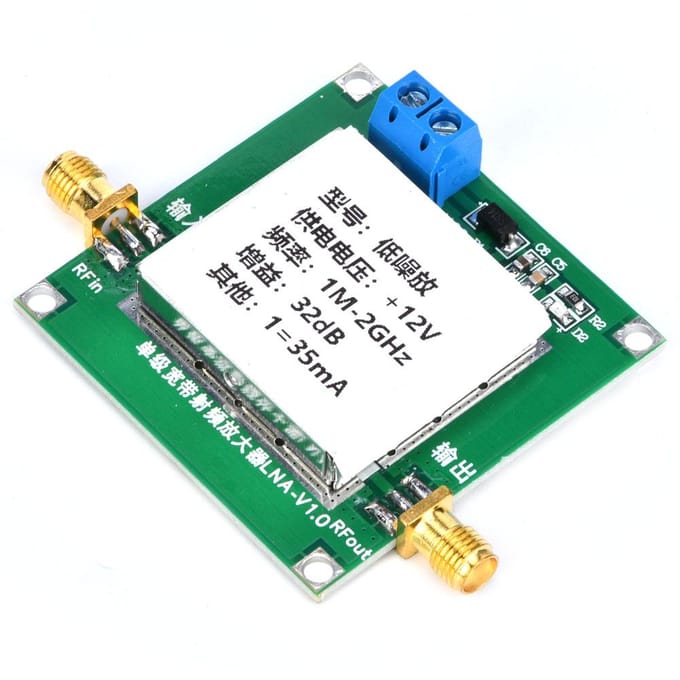 Module amplificateur RF large bande à faible bruit DC12V 0,012000MHz gain 32dB