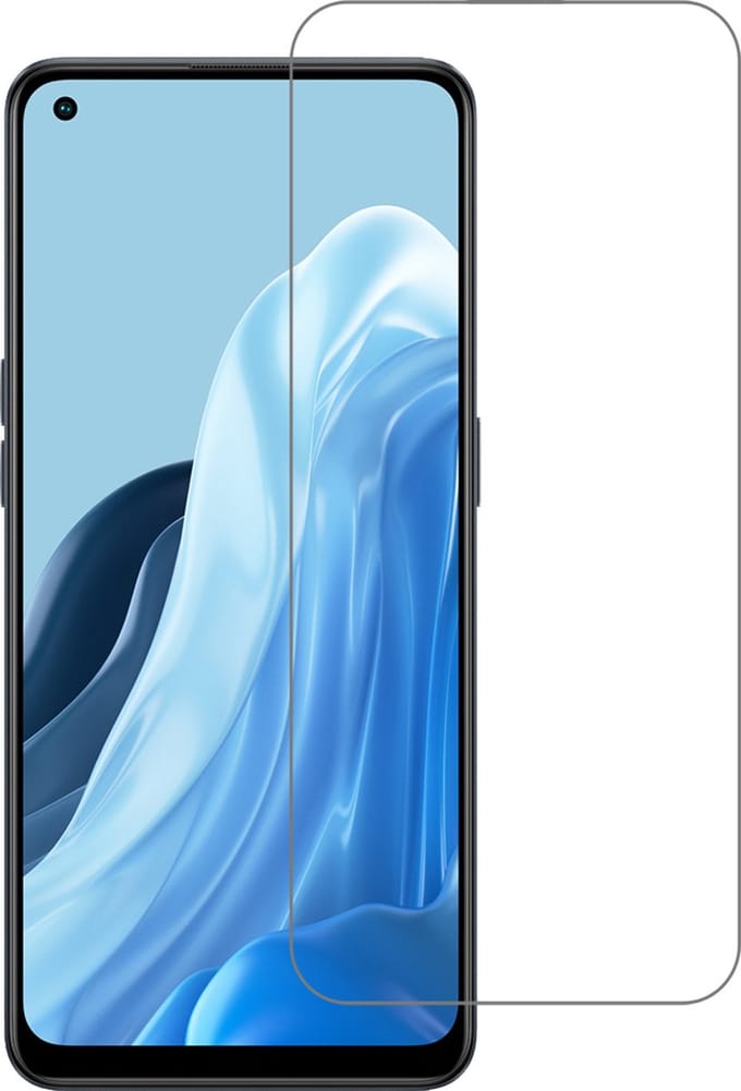 Screenprotector - Geschikt voor OPPO Reno 8 Lite - Extra Sterk - Beschermglas - Gehard Glas - Tempered Glass - Screen Protector