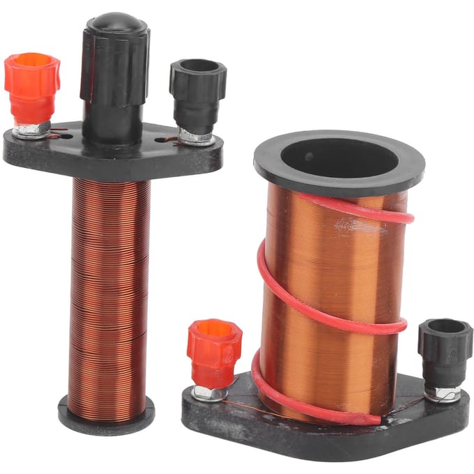 Primaire Secundaire Spoel Fysische Elektromagnetische Inductiespoel Experiment Instrument black
