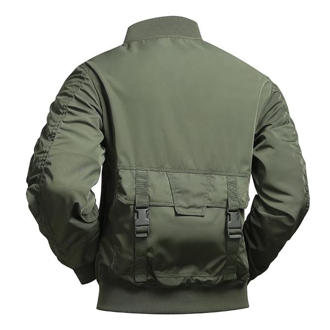 Bomberjack Heren Baseballuniform Multi-zak Werkjas Functionele Jas Drievoudig Bewezen Aanvalstop M black