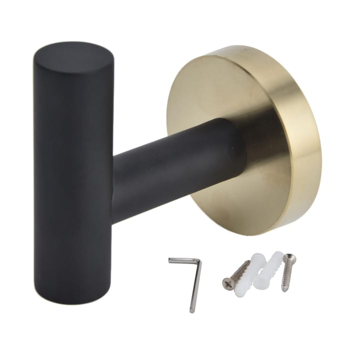 Porte-serviettes 4 Couches Protectrices Style Élégant Or Noir Accessoires de Bain pour Cuisine Hôtel beige