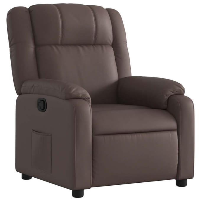 vidaXL - Fauteuil - verstelbaar - kunstleer - bruin