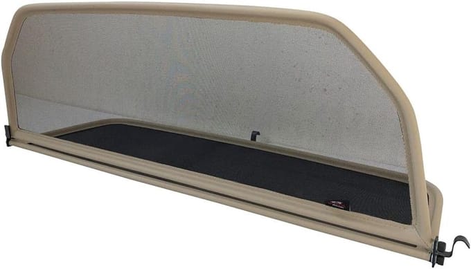Windscherm Cabrio - Winddeflector Auto - Comfortabel Rijden - Universele Montage - Beige