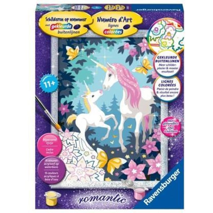 Ravensburger Schilderen op nummer Eenhoorns - Hobbypakket