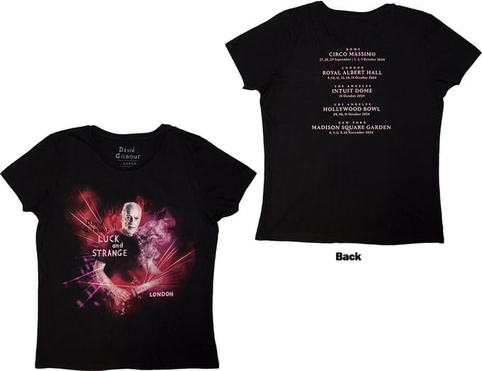 David Gilmour - Luck & Strange London Dames T-shirt - M - Zwart