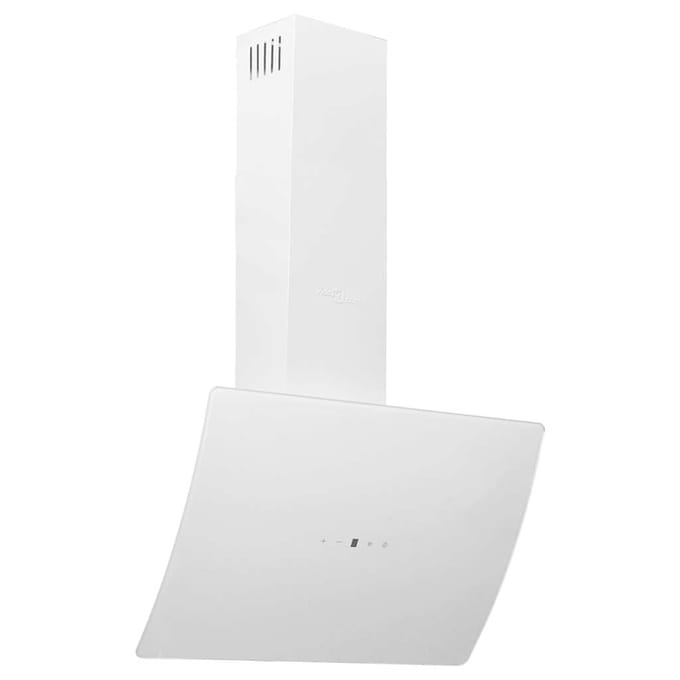 Vidaxl Wandafzuigkap, 60 Cm, Staal En Gehard Glas, Wit