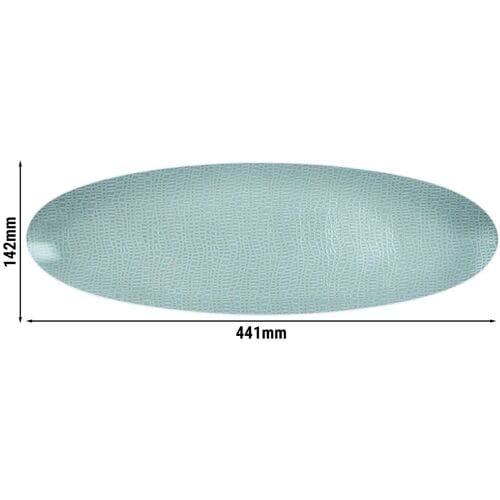 (2 stuks) SELTMANN WEIDEN Coup bord - 440x140mm - Turquoise Blauw