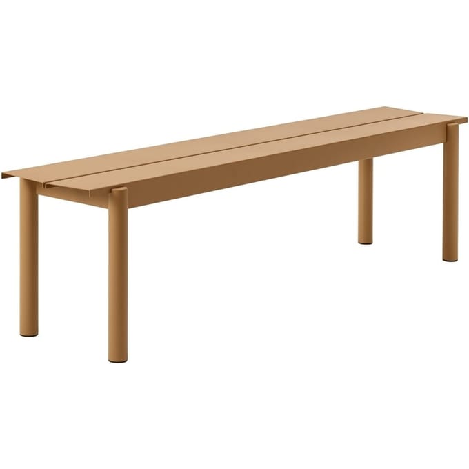 Muuto - Linear Steel Bank - oranje - 170 cm