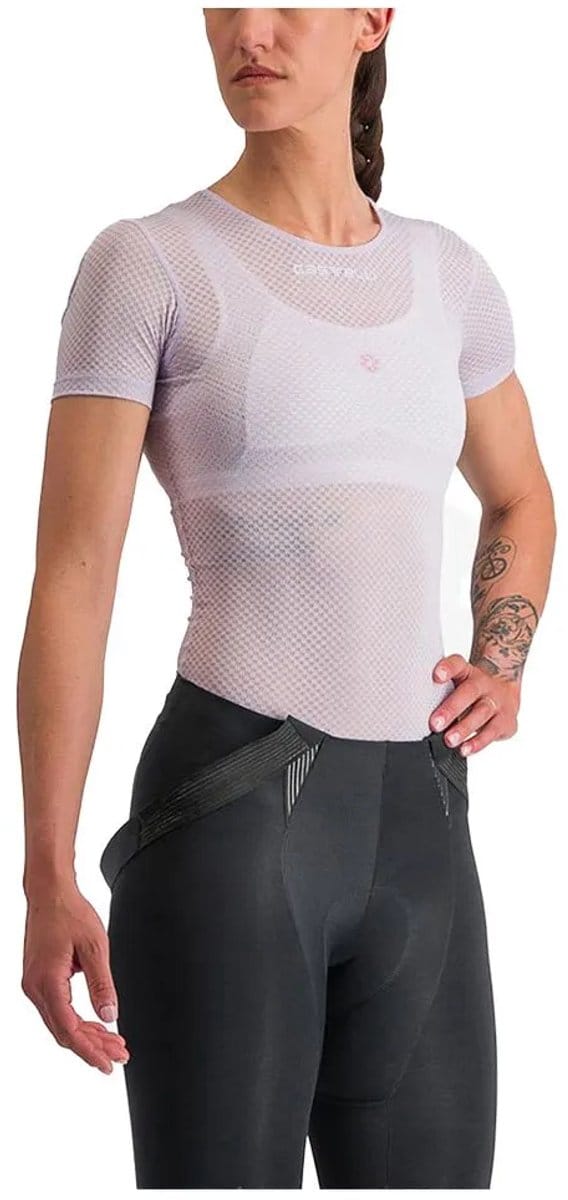 Castelli Pro Mesh Korte Mouwen Basislaag Paars S Vrouw