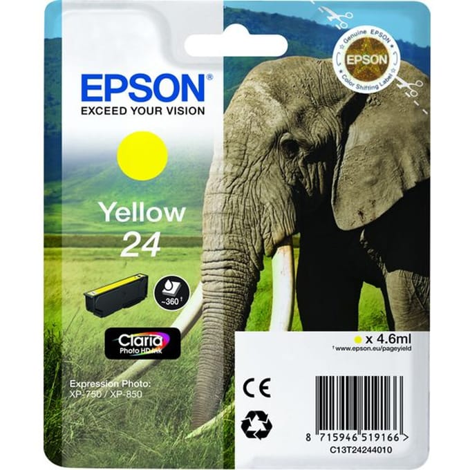 Epson Inktcartridge 24 Origineel Geel C 13 T 24244012
