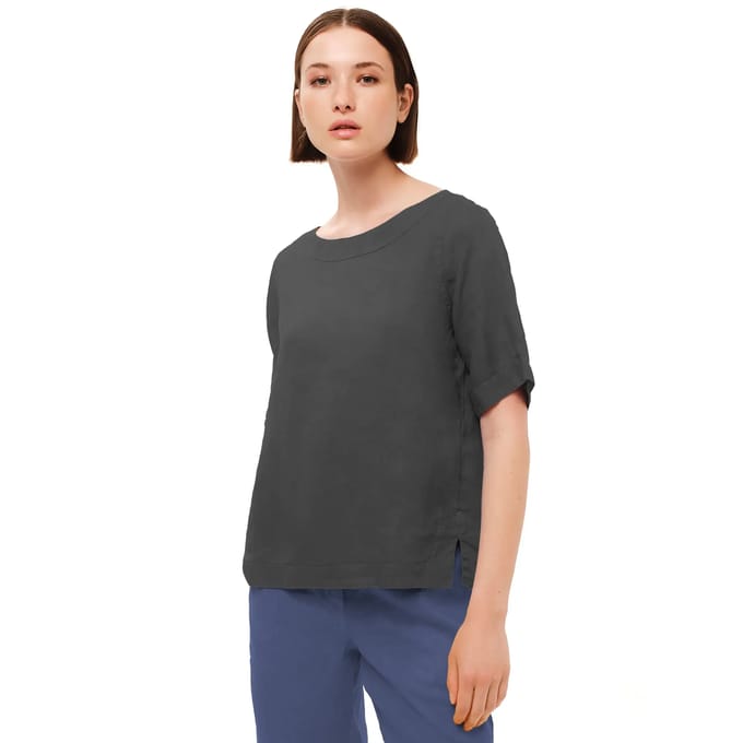Vrouwenblouse Haris Cotton Essentials Split Hem