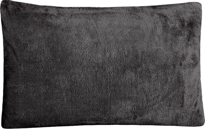 Decoware® Teddy Fleece Kussensloop - Antraciet - 60x70 cm - Per Stuk - Extra Zacht en Warm