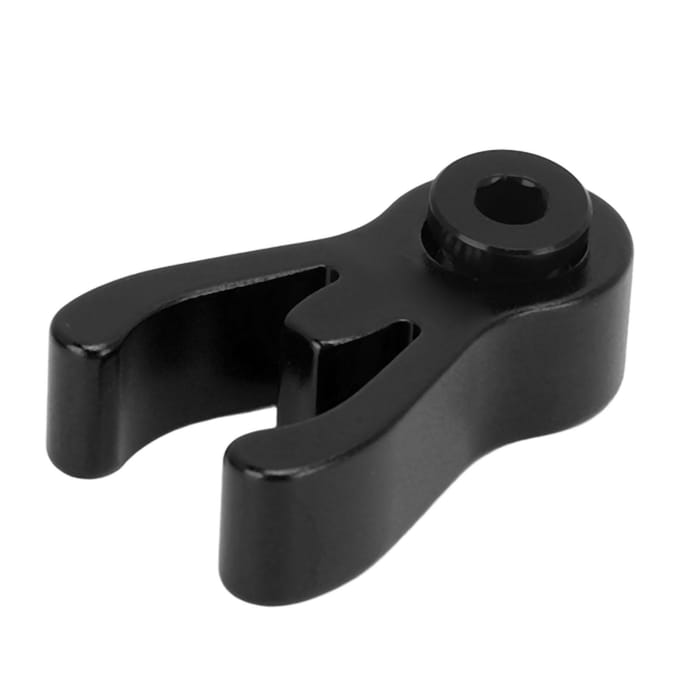 Opvouwbare Fiets Stuurpen Vanger Aluminiumlegering Fiets Voorbuis Bevestigingsgesp voor Brompton zwart