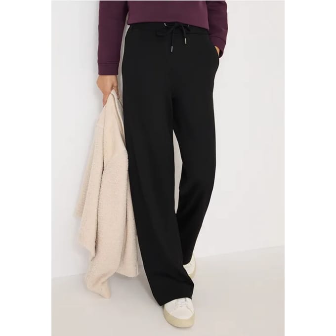 Jersey broek met rechte benen