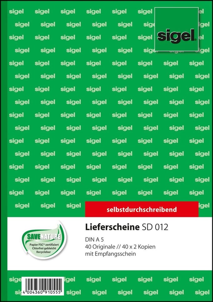 SD012 - 120 sheets - A5 - Green