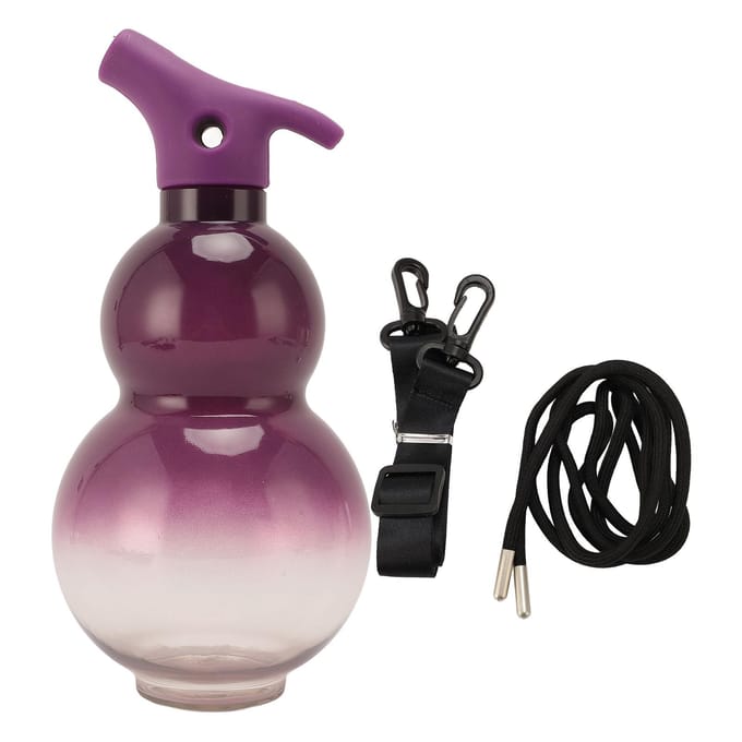 Kalebas Waterfles PET Grote Capaciteit Draagbare Kalebas Drinkfles voor Sport Reizen Rollenspel black