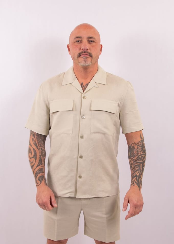 Antony Morato Shirt Panama Regular Fit Linen