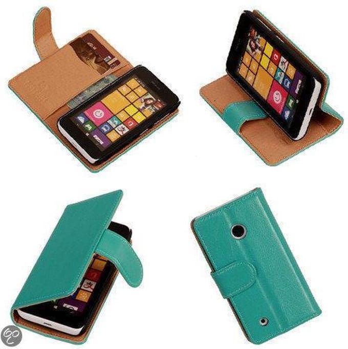 PU Leder Turquoise Nokia Lumia 530 Book/Wallet Case/Cover