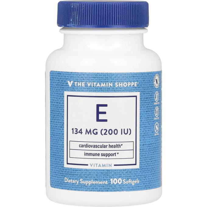 The Vitamin Shoppe, Vitamine E, 134mg (200 UI), 100 gélules