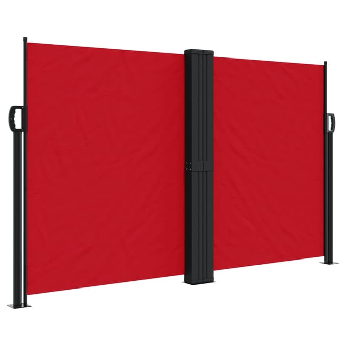 vidaXL - Windscherm - uittrekbaar - 140x600 - cm - rood