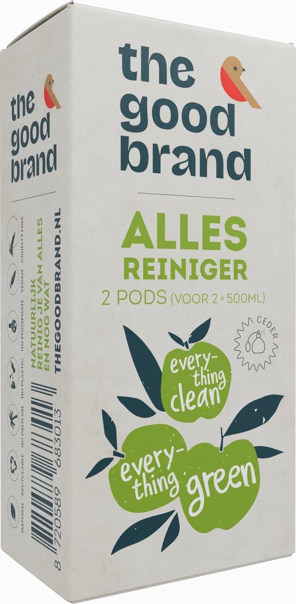 The Good Brand - Allesreiniger - Refill Pods - 2 pack 2x500 ml - Duurzaam